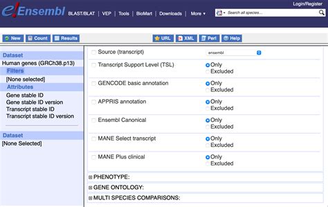 ensambl|ensembl biomart.